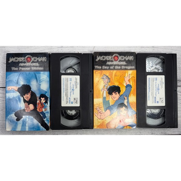 Jackie Chan Adventures VHS Lot The Power Within & The Day of the Dragon 2001 - Picture 3 of 3